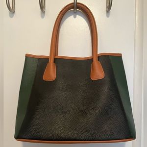 Neiman Marcus faux pebbled leather tote bag